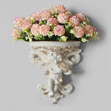 Maxbell Wall Shelf Sculpture Wall Mount Hanging Rack Resin Decoration Home Decor StyleA