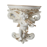 Maxbell Wall Shelf Sculpture Wall Mount Hanging Rack Resin Decoration Home Decor StyleA