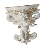 Maxbell Wall Shelf Sculpture Wall Mount Hanging Rack Resin Decoration Home Decor StyleA