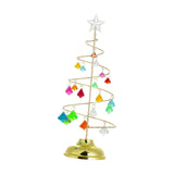 Maxbell Lighted Christmas Tree Metal Stand Glittering Star Topper for Xmas 26cm H