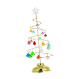 Maxbell Lighted Christmas Tree Metal Stand Glittering Star Topper for Xmas 26cm H