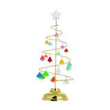 Maxbell Lighted Christmas Tree Metal Stand Glittering Star Topper for Xmas 33cm H