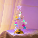 Maxbell Lighted Christmas Tree Metal Stand Glittering Star Topper for Xmas 33cm H