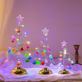 Maxbell Lighted Christmas Tree Metal Stand Glittering Star Topper for Xmas 33cm H