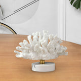 Maxbell Artificial Coral Sculpture Resin Figurine Crafts for Bedroom Office Decor 12.5cmx23cmx12cm