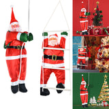 Maxbell Santa Doll Hanging Wall Decorative Animated Snowman for Christmas Tree Climbing Rope