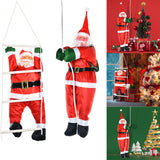 Maxbell Santa Doll Hanging Wall Decorative Animated Snowman for Christmas Tree Climbing Rope
