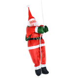 Maxbell Santa Doll Hanging Wall Decorative Animated Snowman for Christmas Tree Climbing Rope