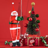 Maxbell Santa Doll Hanging Wall Decorative Animated Snowman for Christmas Tree Climbing Rope