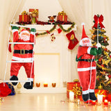 Maxbell Santa Doll Hanging Wall Decorative Animated Snowman for Christmas Tree Climbing Rope