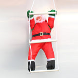 Maxbell Santa Doll Hanging Wall Decorative Animated Snowman for Christmas Tree Climbing Ladder