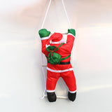 Maxbell Santa Doll Hanging Wall Decorative Animated Snowman for Christmas Tree Climbing Ladder