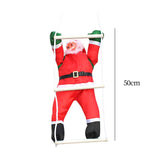 Maxbell Santa Doll Hanging Wall Decorative Animated Snowman for Christmas Tree Climbing Ladder