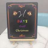 Maxbell Calendar Blackboard Christmas Chalkboard Store Signs Crafts for Farmhouse