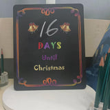 Maxbell Calendar Blackboard Christmas Chalkboard Store Signs Crafts for Farmhouse