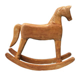 Maxbell Rocking Horse Ornament Statue Art Carving Collectible for Indoor Children