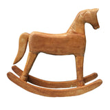 Maxbell Rocking Horse Ornament Statue Art Carving Collectible for Indoor Children