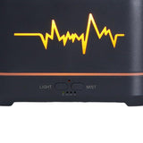 Maxbell Air Humidifier Timer Essential Oil Machine Simulated Flame for Desktop Gray