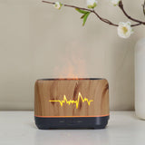 Maxbell Air Humidifier Timer Essential Oil Machine Simulated Flame for Desktop Brown