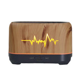 Maxbell Air Humidifier Timer Essential Oil Machine Simulated Flame for Desktop Brown