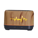 Maxbell Air Humidifier Timer Essential Oil Machine Simulated Flame for Desktop Brown