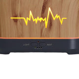 Maxbell Air Humidifier Timer Essential Oil Machine Simulated Flame for Desktop Brown