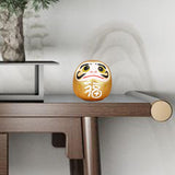 Maxbell Maxbell Daruma Doll Statue Craft Decorative for Table Bookshelf Decor Orange
