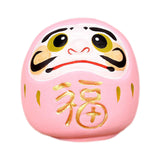 Maxbell Maxbell Daruma Doll Statue Craft Decorative for Table Bookshelf Decor Pink