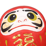 Maxbell Maxbell Daruma Doll Statue Craft Decorative for Table Bookshelf Decor Red
