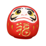 Maxbell Maxbell Daruma Doll Statue Craft Decorative for Table Bookshelf Decor Red