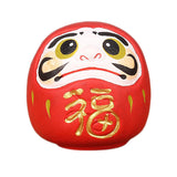 Maxbell Maxbell Daruma Doll Statue Craft Decorative for Table Bookshelf Decor Red