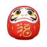 Maxbell Maxbell Daruma Doll Statue Craft Decorative for Table Bookshelf Decor Red
