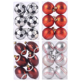 Maxbell Maxbell 6x Christmas Ball Ornaments Tree Shatterproof Festive Engagement Holiday A