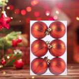 Maxbell Maxbell 6x Christmas Ball Ornaments Tree Shatterproof Festive Engagement Holiday B