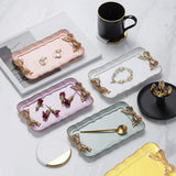 Maxbell Jewelry Display Tray Fashion Storage Box for Earrings Pendants Dresser violet