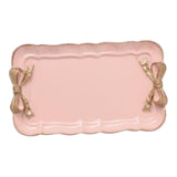 Maxbell Jewelry Display Tray Fashion Storage Box for Earrings Pendants Dresser pink