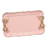 Maxbell Jewelry Display Tray Fashion Storage Box for Earrings Pendants Dresser pink