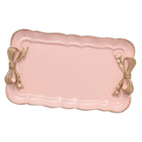 Maxbell Jewelry Display Tray Fashion Storage Box for Earrings Pendants Dresser pink