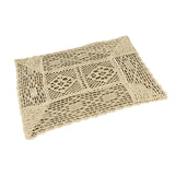 Maxbell Lace Tablecloth Coffee Table Mat Decorative Hollow for Holiday Home Decor 60cmx60cm