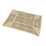 Maxbell Lace Tablecloth Coffee Table Mat Decorative Hollow for Holiday Home Decor 60cmx60cm