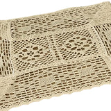 Maxbell Lace Tablecloth Coffee Table Mat Decorative Hollow for Holiday Home Decor 60cmx60cm