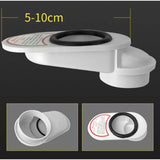 Maxbell Offset Toilet Flange Connector PVC Tub Waste for Plumbing Drainage Systems