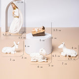 Maxbell Nativity scene Jesus Doll Statue Decorative Gift Office Home Decor