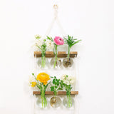 Maxbell Maxbell Wall Hanging Planter Terrarium Wooden Frame Stand for Office Home Decor A