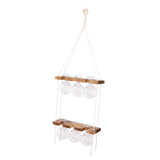 Maxbell Maxbell Wall Hanging Planter Terrarium Wooden Frame Stand for Office Home Decor A