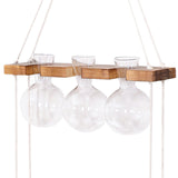 Maxbell Maxbell Wall Hanging Planter Terrarium Wooden Frame Stand for Office Home Decor A