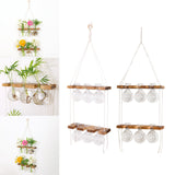 Maxbell Maxbell Wall Hanging Planter Terrarium Wooden Frame Stand for Office Home Decor A