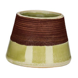 Maxbell Maxbell Ceramic Retro Match Holder for Fireplace with Storage Pot Jar Gifts Yellow