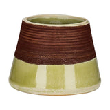 Maxbell Maxbell Ceramic Retro Match Holder for Fireplace with Storage Pot Jar Gifts Yellow