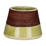 Maxbell Maxbell Ceramic Retro Match Holder for Fireplace with Storage Pot Jar Gifts Yellow